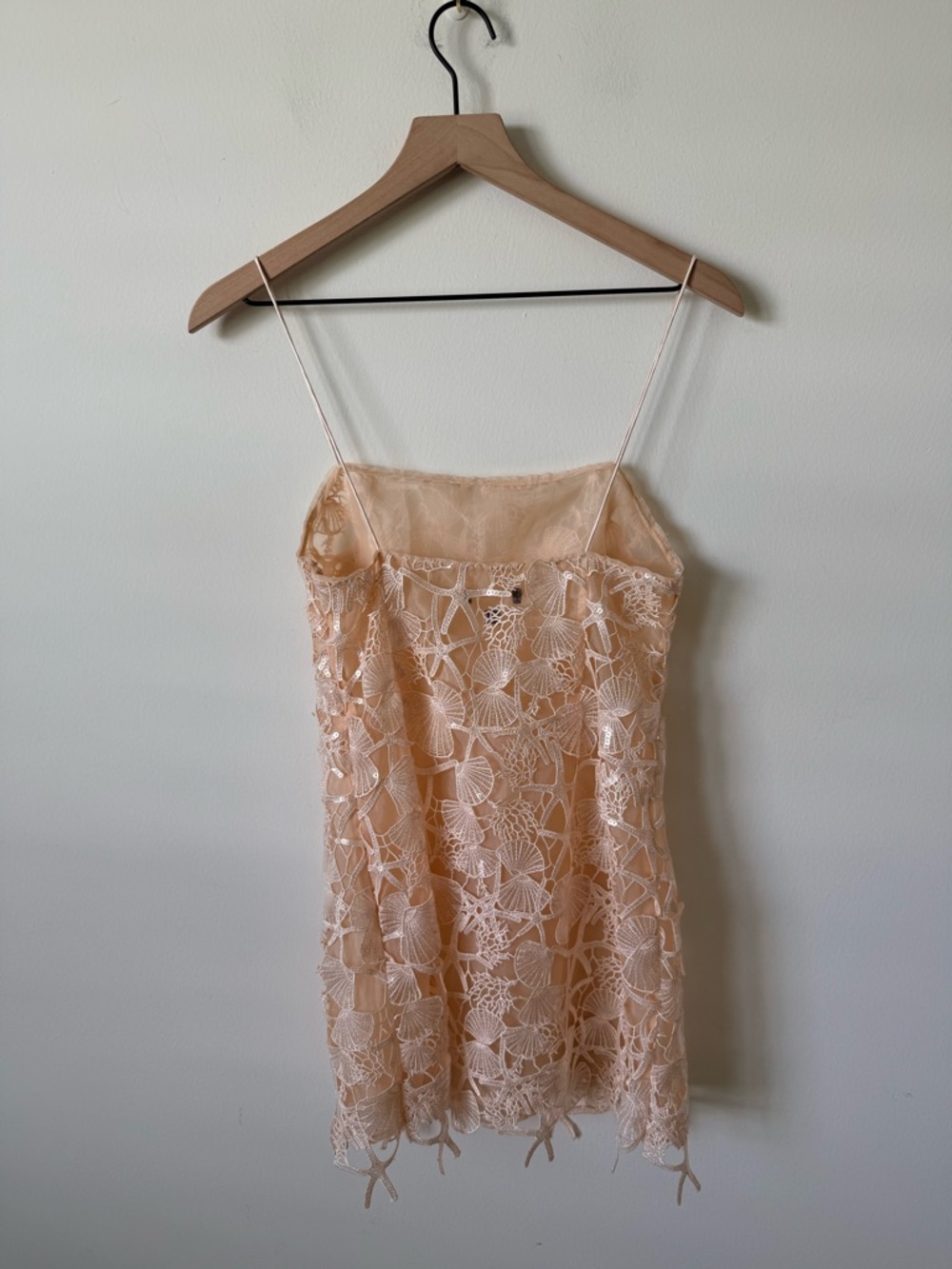 Retrofete White Lace Sea Shell Mini Dress - Picture 7 of 9